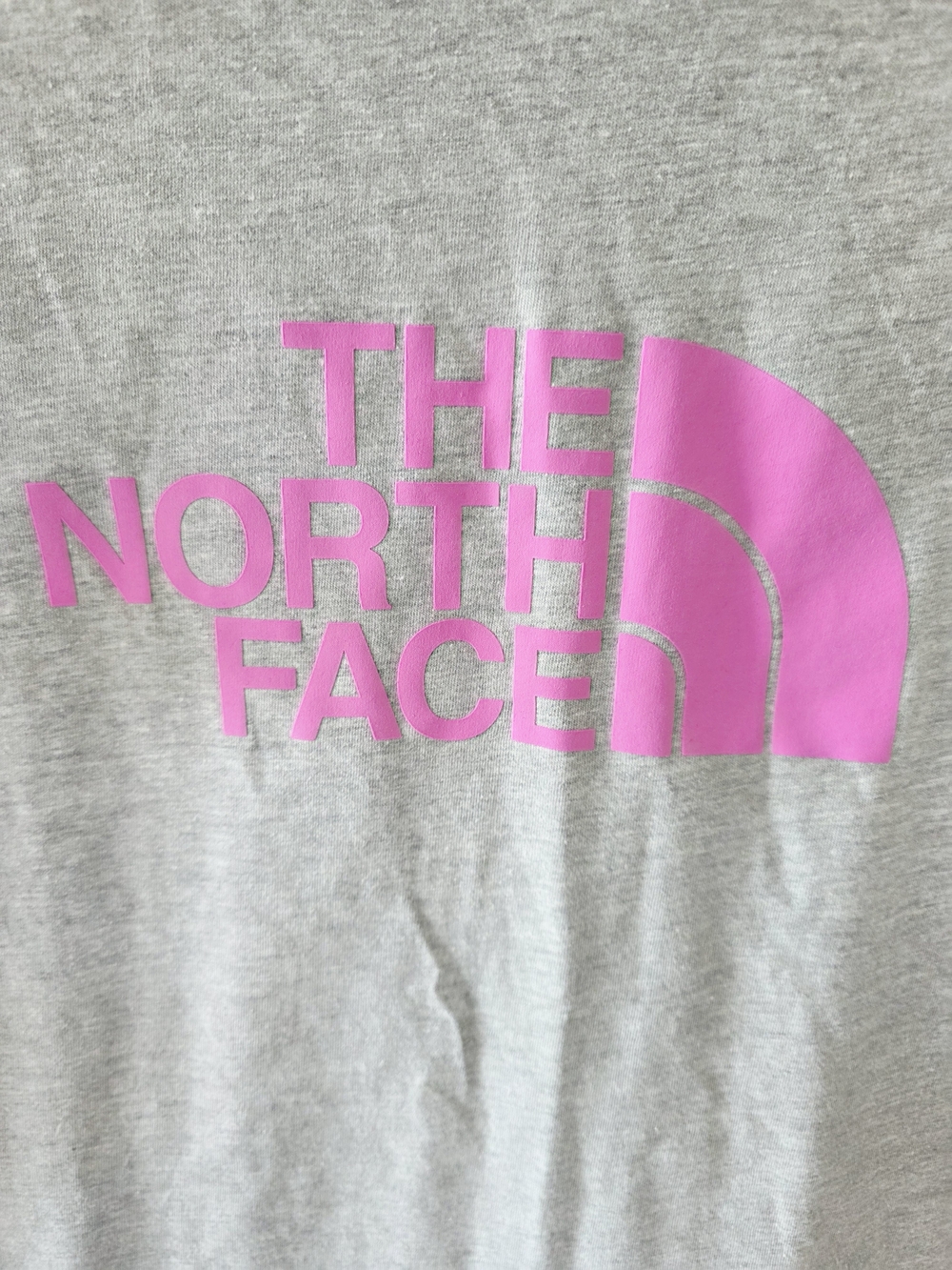 The North Face Girls Gray Tee Pink Logo Size Small - Picture 4 of 4